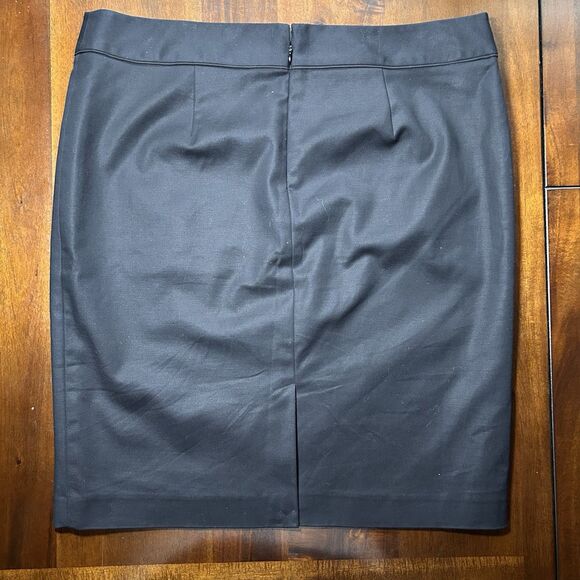 Liz Claiborne Black Pencil Skirt Size 16 Stretch Cotton Blend Career Classic - Picture 3 of 5